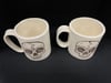 Skull Mugs Matching pair 