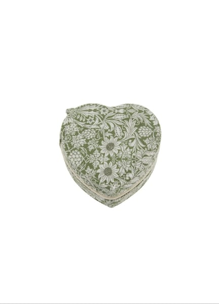 Image of Jewellery Box Heart - Liberty Mortimer Green