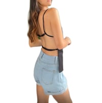 Image 1 of Open Back Black Top