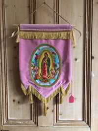 Image 4 of Handmade Wall Banner With The Virgin Of Guadalupe