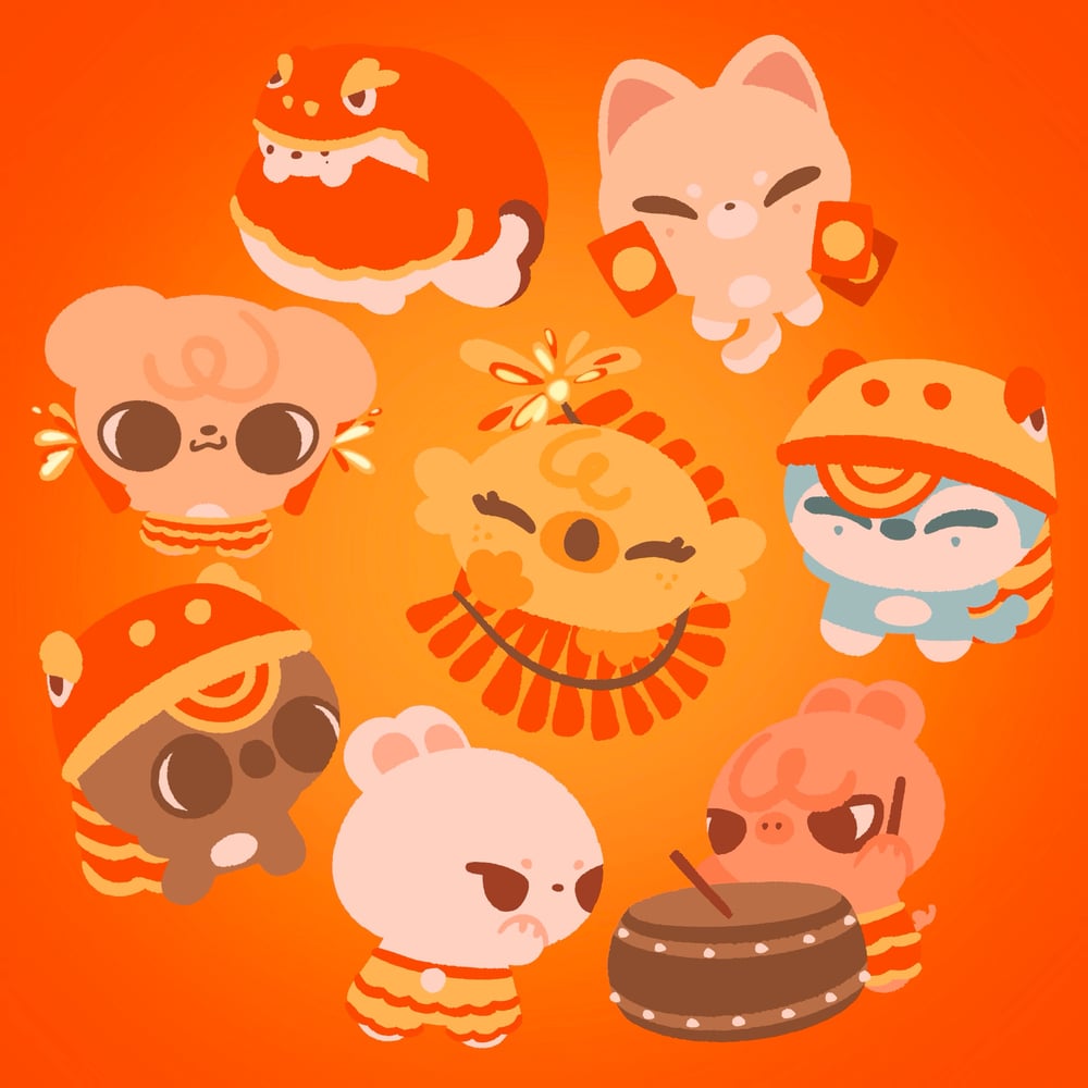 Image of lunar new year gachas!!