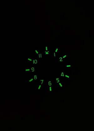 Image of Black fortis gents watch dial,radium glow markers,35mm.fits cal 2824,2846,New,genuine.