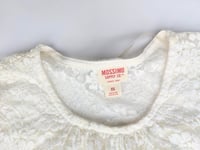 Image 7 of Mossimo Supply Co. Cream Lace Sheer Bell-Long Sleeve Blouse