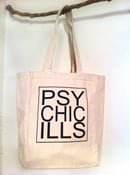 Image of Black Logo on Natural Canvas Bag