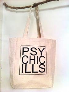 Image of Black Logo on Natural Canvas Bag