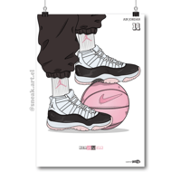 Image 1 of Sneaker Poster Air Jordan 11 "Neapolitan"