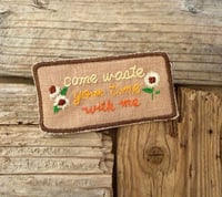 Image 1 of Phish hand stitch patch “ come waste ”