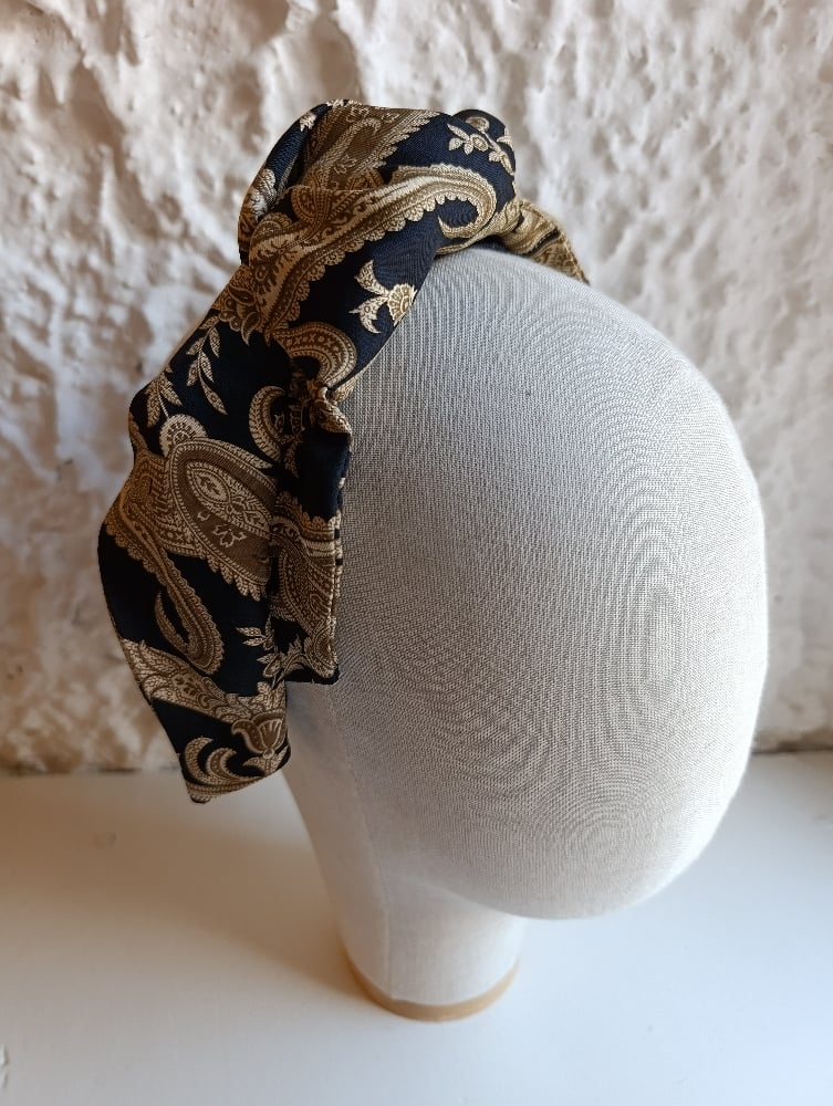 Image of Cerchietto a fascia disegno foulard