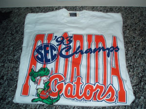 Image of Vintage University Of Florida Gators 1913 SEC Champs TShirt XL