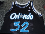 Image of Vintage Orlando Magic Shaquille O'Neal Champion Jersey Black Size 48