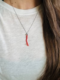 Image 2 of Artemis . antique Italian coral and opal necklace