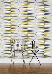 Image 1 of Backgammon Wallpaper - Mustard