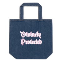 Image 1 of Divinely protected denim tote 