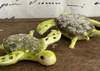 Image 4 of Spun Cotton Green Sea Turtle Ornaments