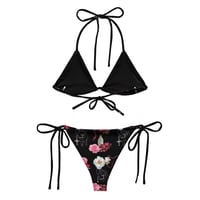 Image 3 of Occult Beach: Roses and Rosaries Recycled String Bikini