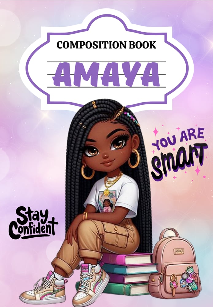 Image of Custom Back-to-School Composition Books & Binders – Premium Vinyl Finish