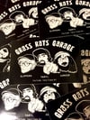 B&W Grass Rats Garage Rectangle Vinyl Stickers!! (FREE USA SHIPPING)