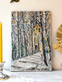 Image 2 of Paysage d’hiver - huile sur toile