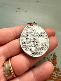 Image 6 of Homer quote pendant necklace by peaces of indigo