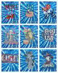 Image 4 of July 4th Tiedye Tees