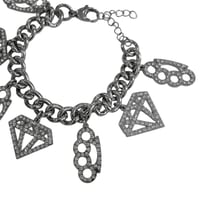 Image 3 of scene queen charm bracelet *stainless steel*