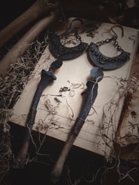 Image 5 of Long bone & copper hangers 