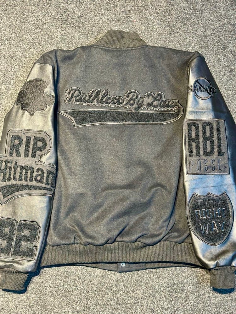 Image of RBL Posse Varsity Jacket (The BlackOut Edition)