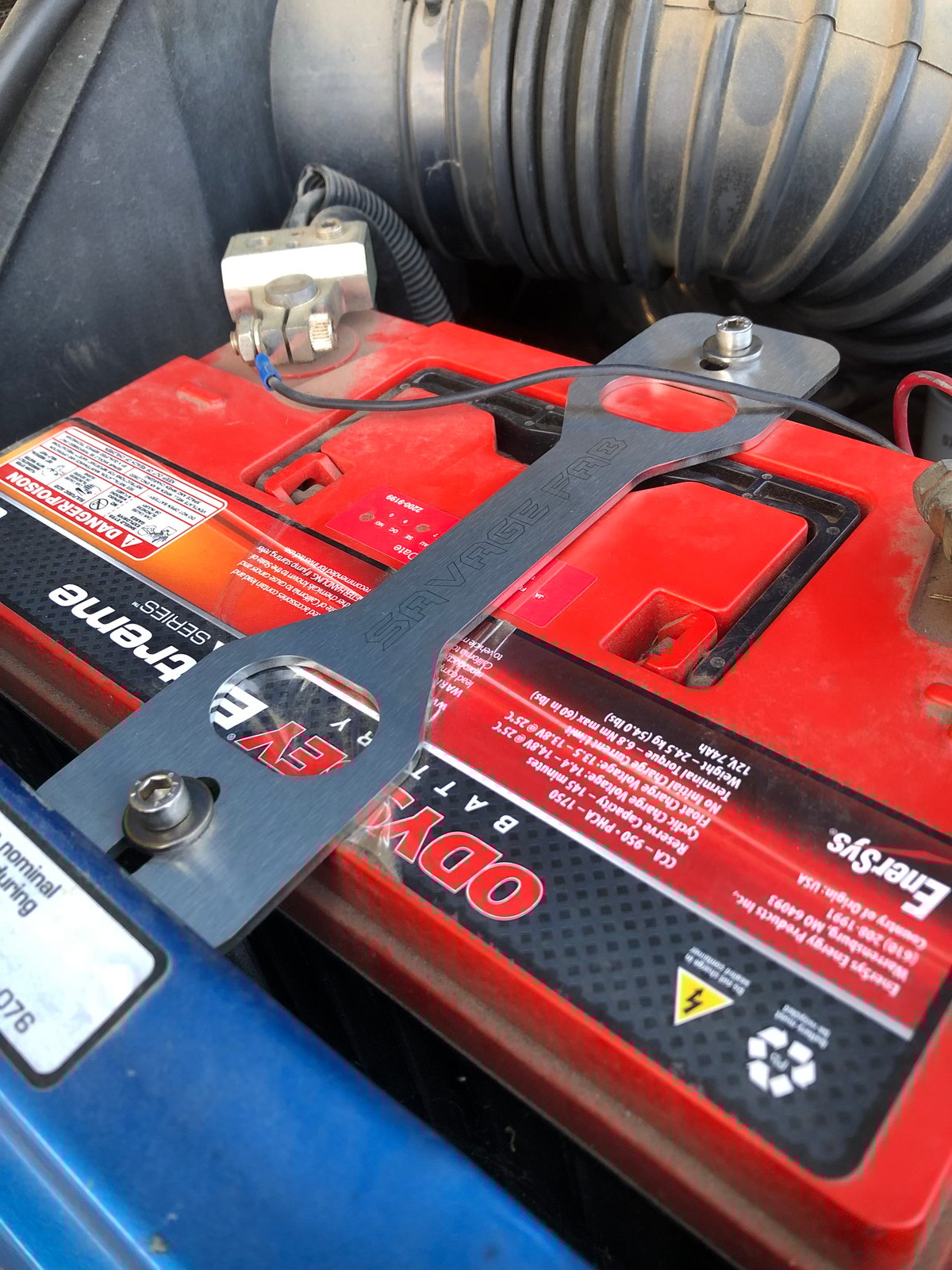 19892002 Stainless / aluminum Dodge Ram Factory replacement battery