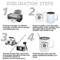 Image 12 of 12OZ Sublimation Thermos Cup Stainless Steel Coffee Mug With Lid Double Wall Vacuum Flask With Handl