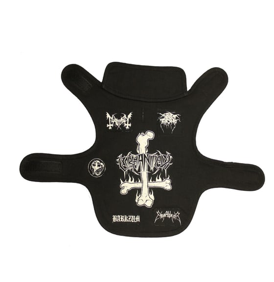 Image of Black Metal Dog Warmer