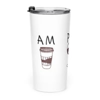 Image 1 of Tapered stainless steel tumbler AM coffee PM wine