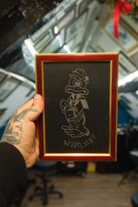 Image 2 of “ Who, me?” Hand engraved photo frame