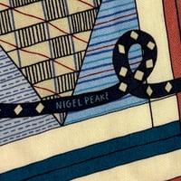 Image 3 of Hermès Cashmere Shawl  "Patchwork Horse" by Nigel Peake 140cm