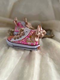 Image 2 of Barbie Toddler Girls Canvas Pearls Shoes 