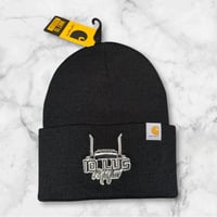 Image 2 of Carhartt beanie with 10lugmafia logo 