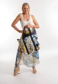 Image 1 of RAINBOW REEF  SILK MIX SARONG