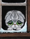 Scottish Fold Cat Art Print 