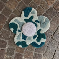 Fiore rilievo turchese