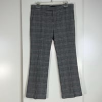 Image 2 of ZARA gray plaid crop pants