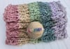 Muted Rainbow Layering Blanket and Tieback - Newborn Photography Prop