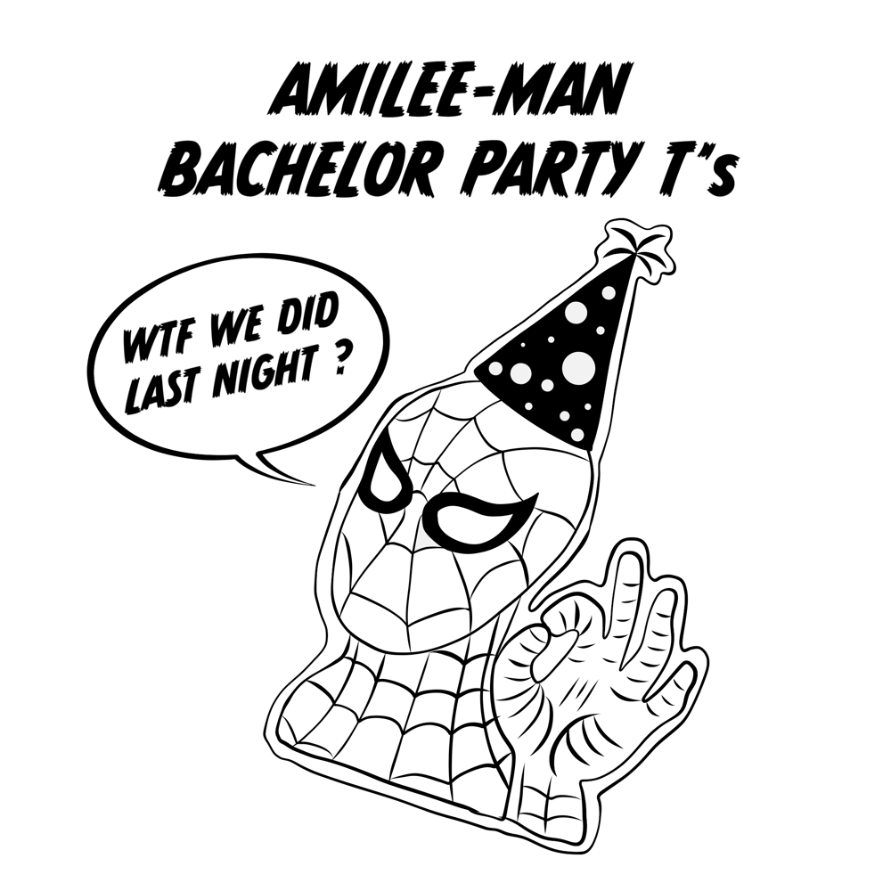 Image of Amilee-Man Bachelor Party T’s (set 2)