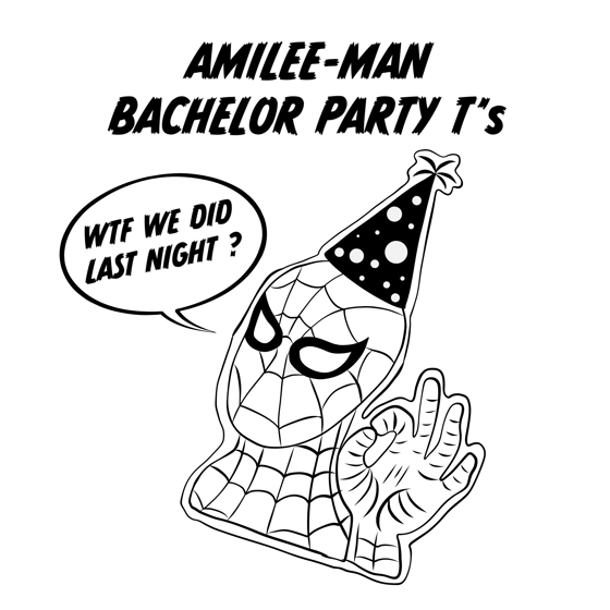 Image of Amilee-Man Bachelor Party T’s (set 2)