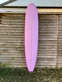 Image 3 of Escape Surfboards 9-7 Allegro Longboard  Malibu Custom Surfboard Lavender Resin Tint Tint 