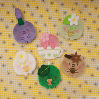 Image 2 of PRE-ORDER: Flat Plush Blind Bag Keychain - Korpy Café Vol. 2