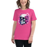 Image 6 of Watercolor skull 2 Women's Relaxed T-Shirt