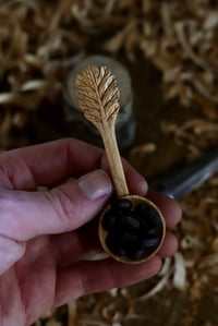 Image 2 of Oak Leaf Handle Coffee Scoop~