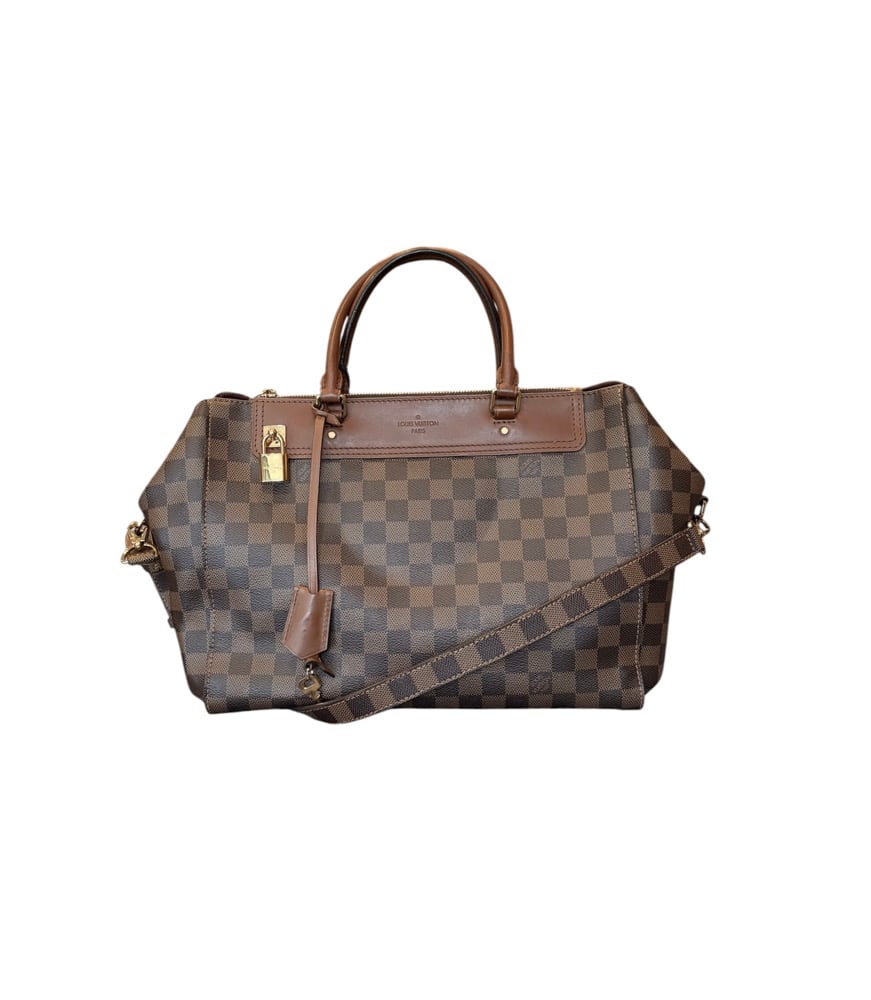 Image of Louis Vuitton Damier Ebene Greenwich Satchel 947-48