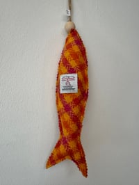 Image 2 of Harris Tweed check Dangly fish copy