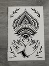 Ornamental Fan (Original 6x9)