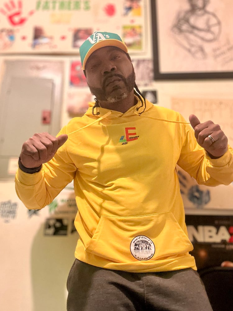 Image of Yellow Expensive Taste Skyzone.Society Hoodie